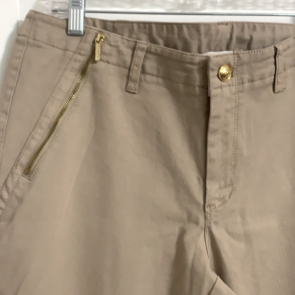 MICHAEL KORS-Skinny Pant with Gold Zipper Details